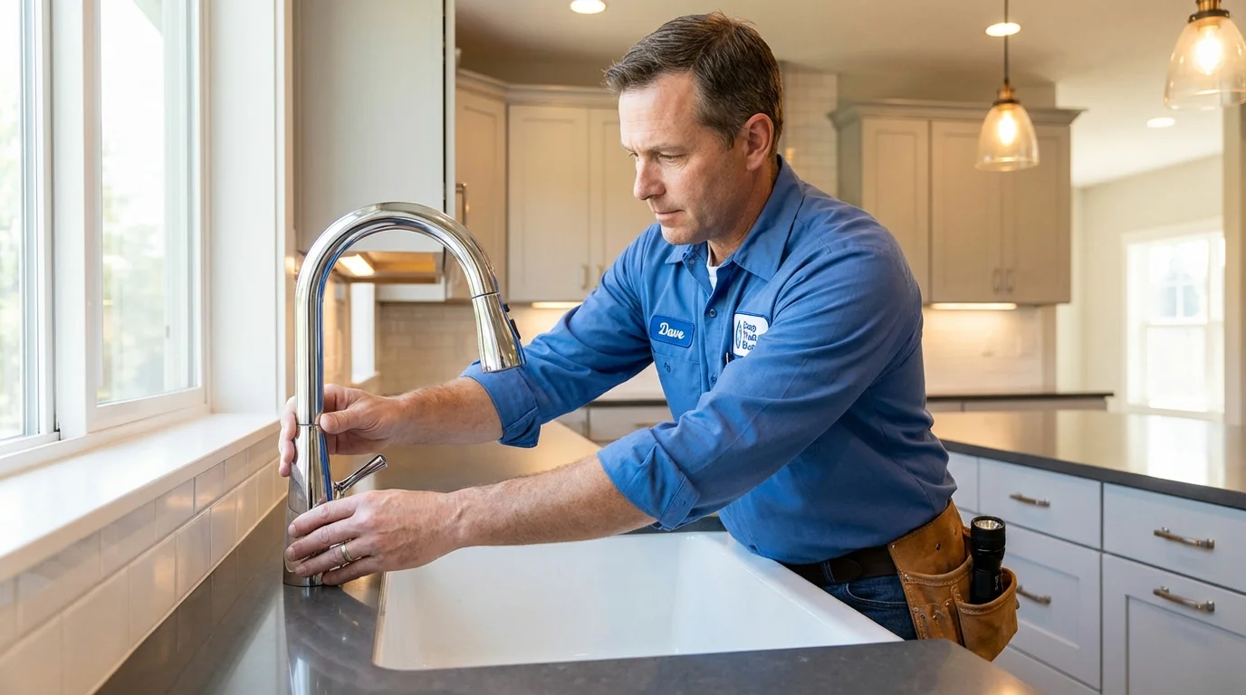 Kitchen faucet installation by Johns Plumbing LLC in Toronto